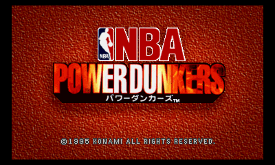 NBA Power Dunkers Title Screen